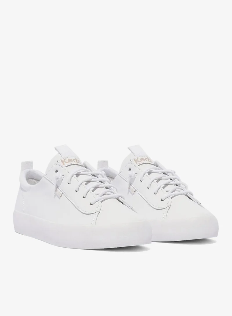 Keds white Keds Women's Kickback Leather Slip On  Casual Sneaker White for Women | Best Price UAE
